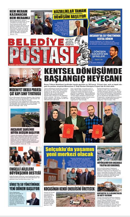 BELEDİYE POSTASI 30 MART 2026