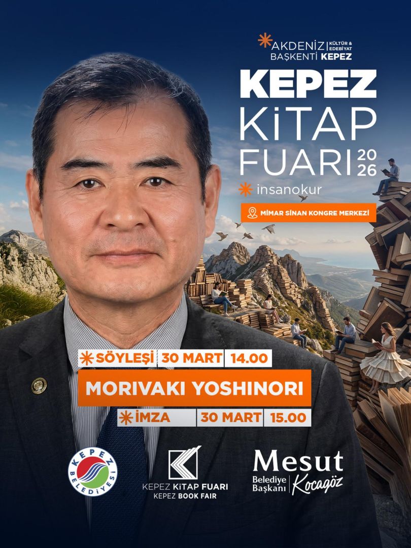 YOSHINORI MORIWAKI KEPEZ KİTAP FUARI’NDA