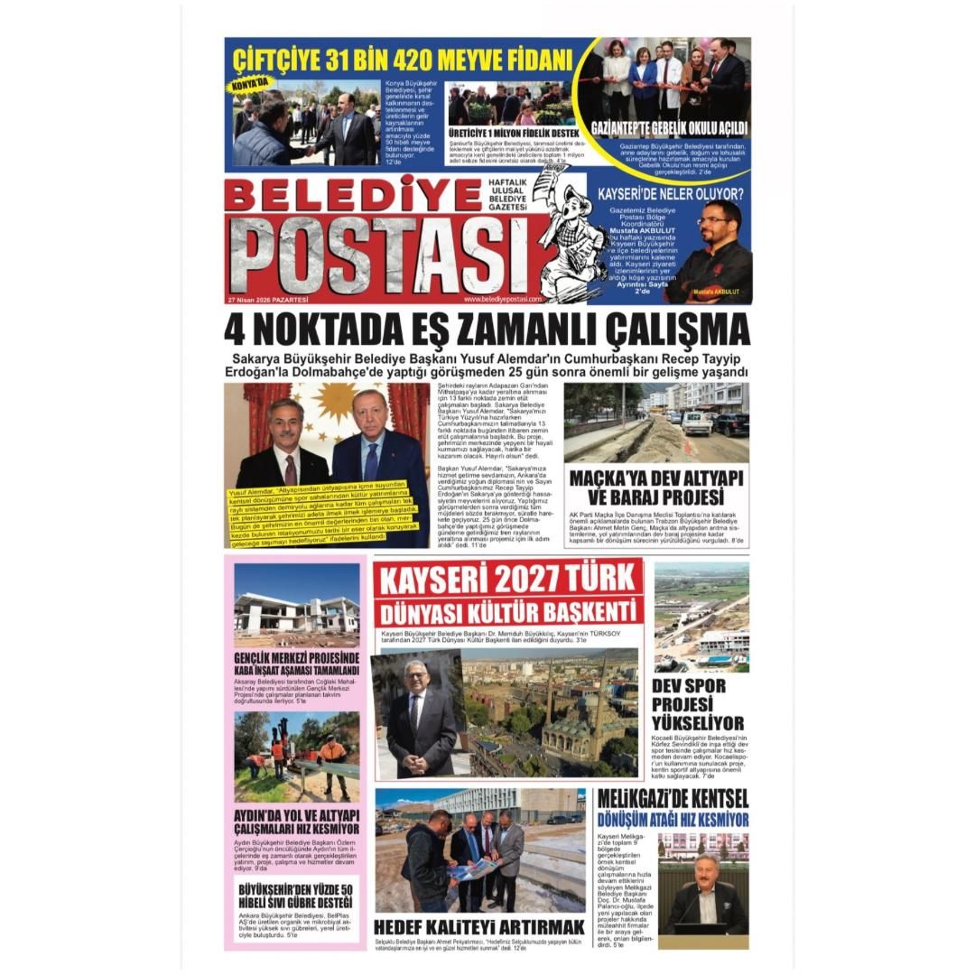 BELEDİYE POSTASI 27 NİSAN 2026  