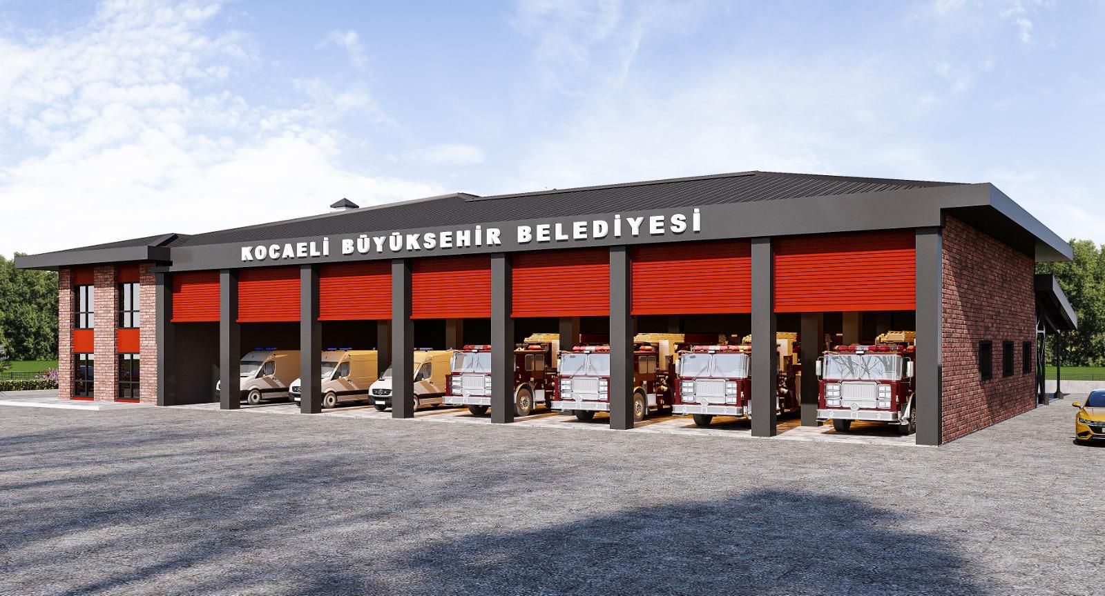 GEBZE’DE YENİ İTFAİYE BİNASI YÜKSELİYOR 