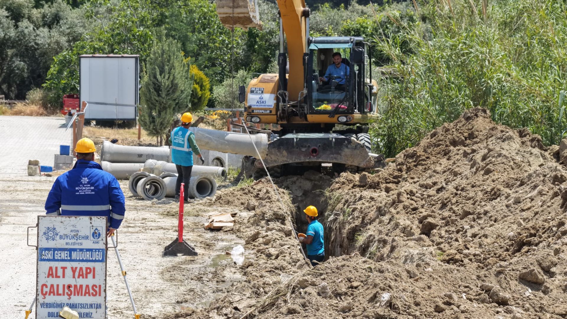 BAŞKAN ÇERÇİOĞLU'NDAN DAVUTLAR’DA ALTYAPI YATIRIMI 