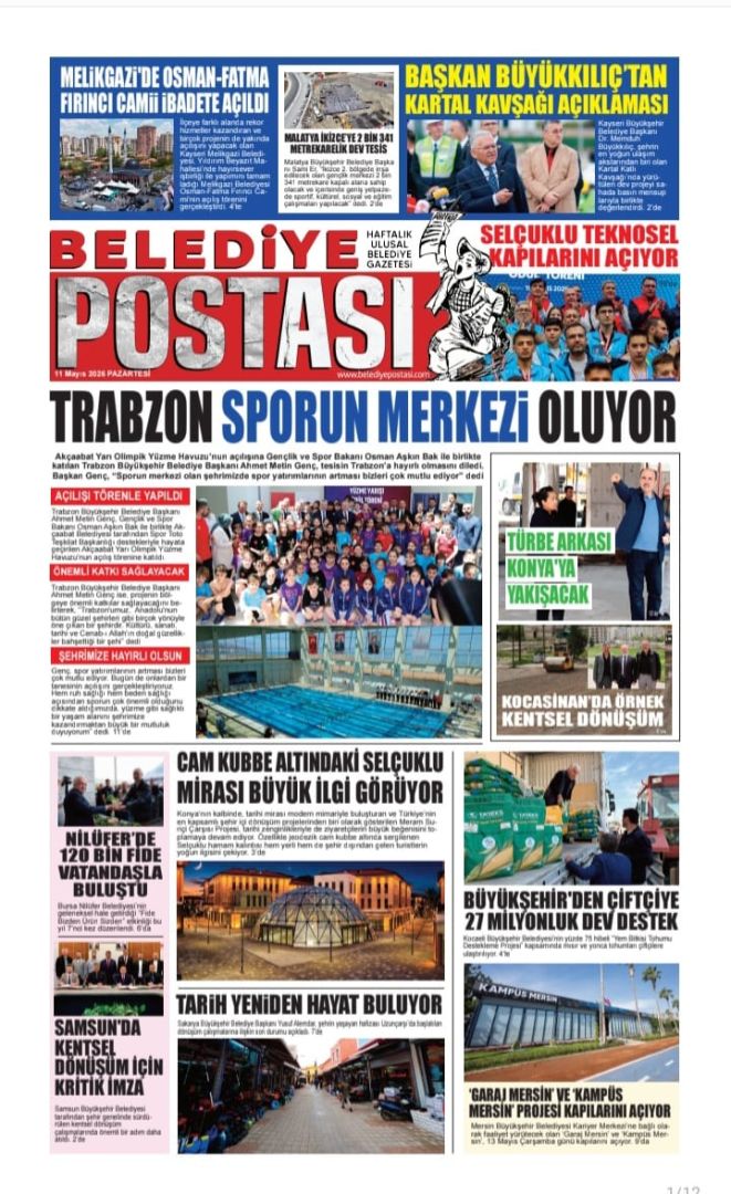 BELEDİYE POSTASI 11 MAYIS 2026    