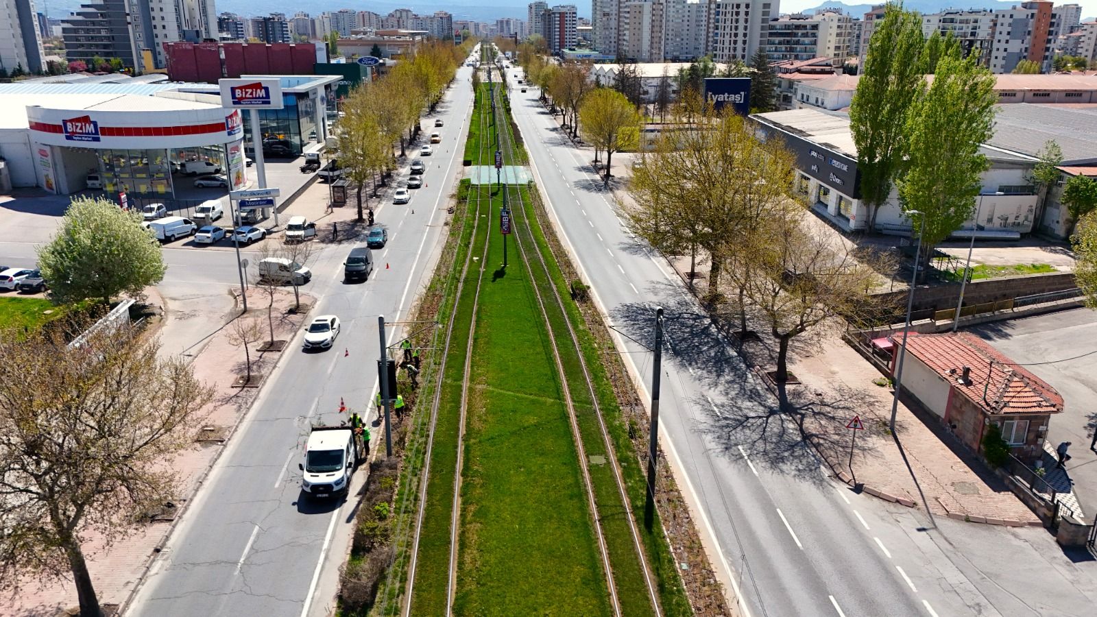 BÜYÜKŞEHİR’DEN RAYLI SİSTEM HATLARINDA DOĞA DOSTU DÜZENLEME  
