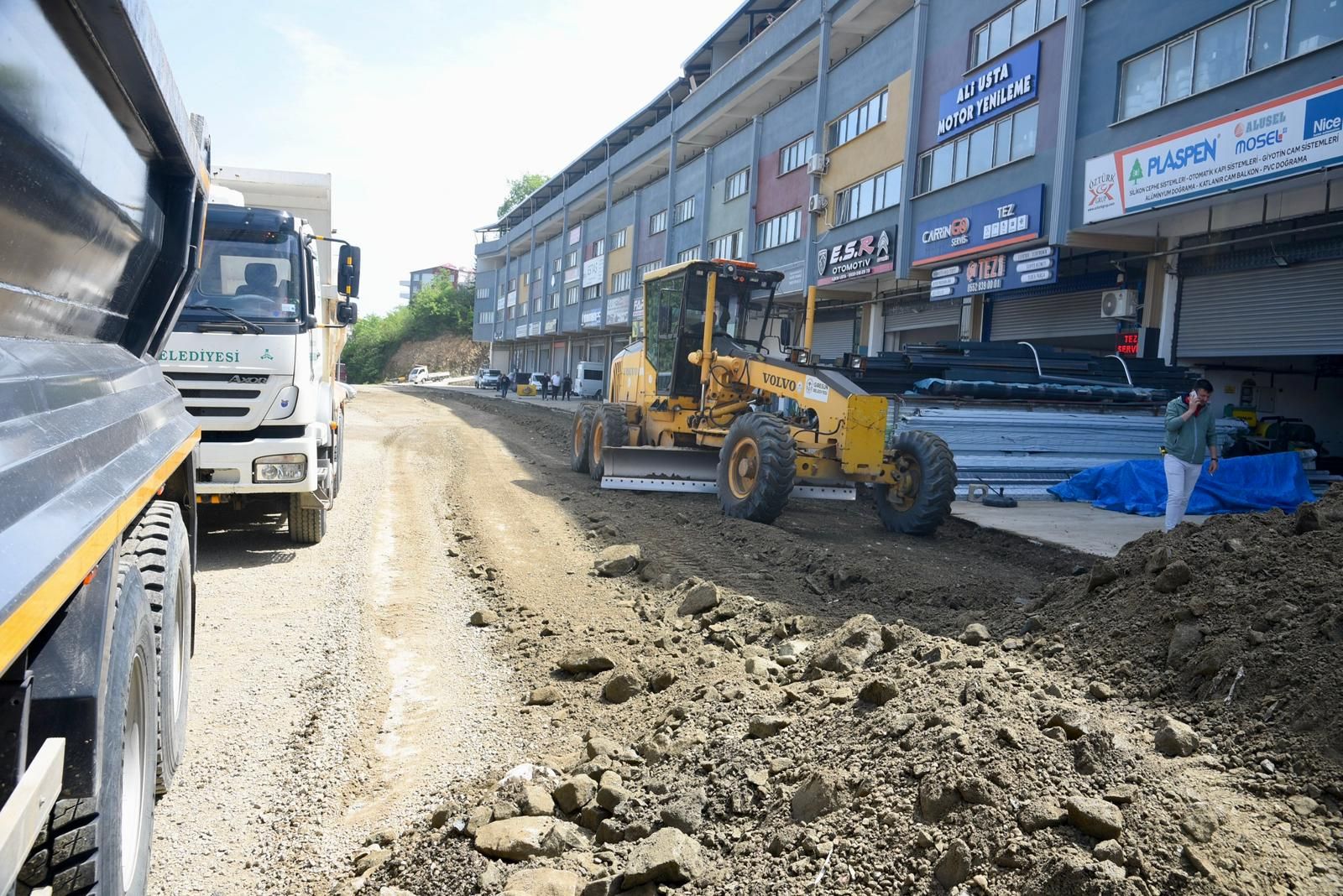 GİRESUN’DA ÜSTYAPI ÇALIŞMALARI HIZ KESMİYOR  