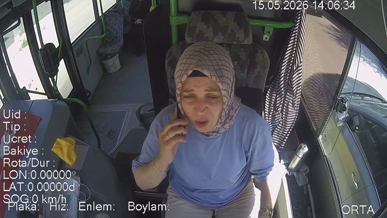 KADIN OTOBÜS SÜRÜCÜSÜNDEN ÖRNEK HAREKET 