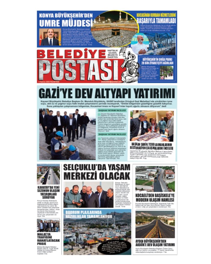 BELEDİYE POSTASI 01 HAZİRAN 2026   