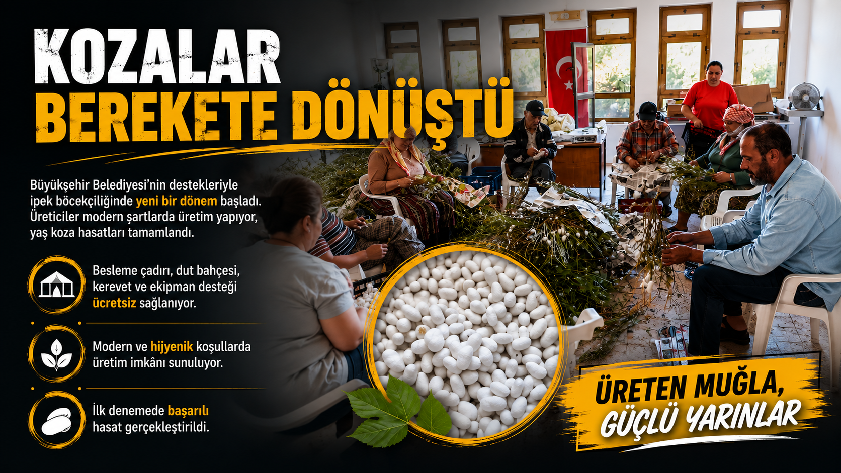 KOZALAR BEREKETE DÖNÜŞTÜ 