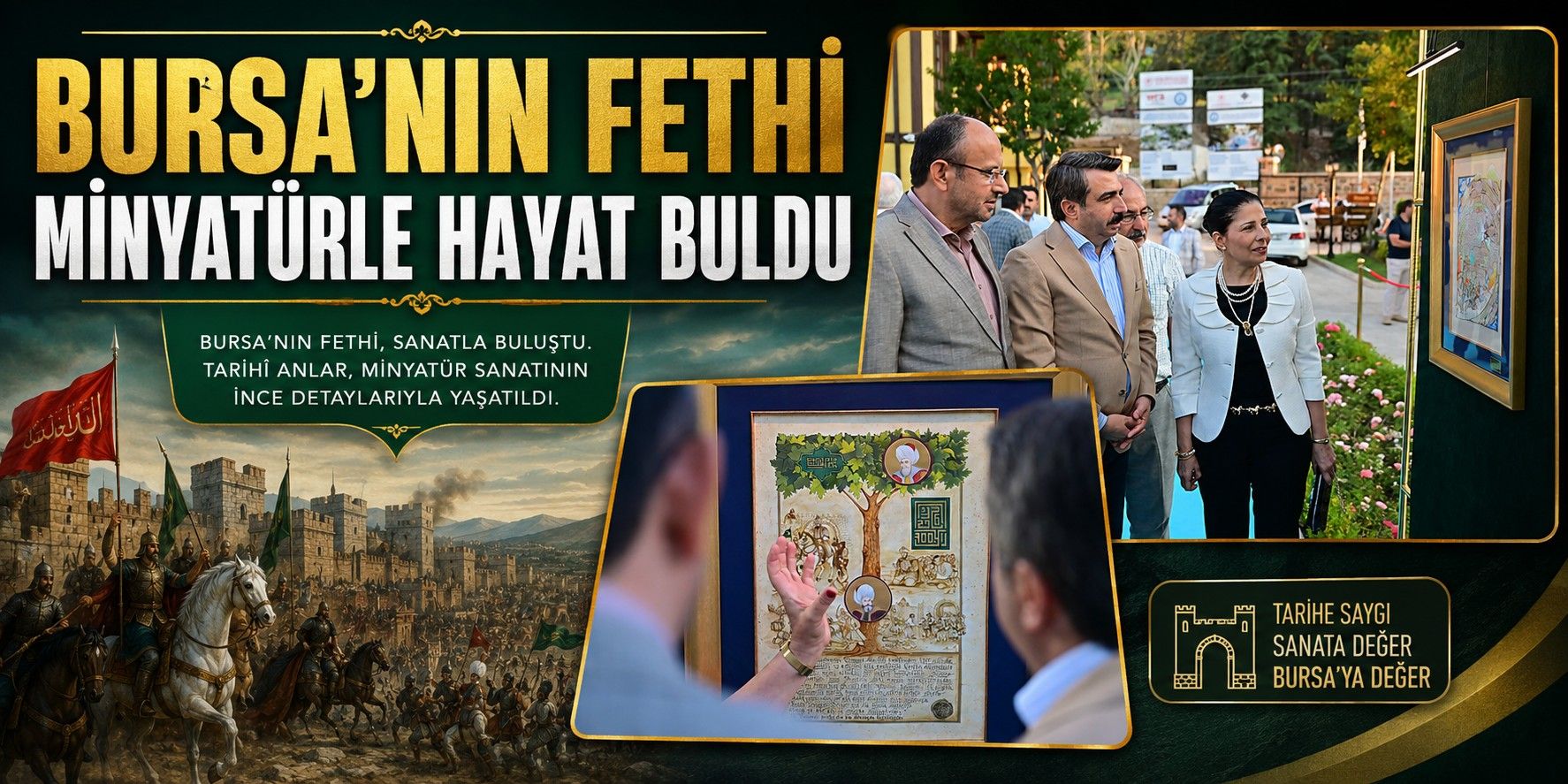 BURSA’NIN FETHİ MİNYATÜRLE HAYAT BULDU 