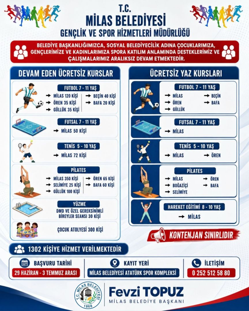 ÜCRETSİZ SPOR KURSLARINA YOĞUN İLGİ 