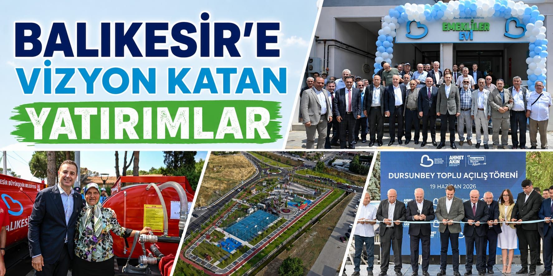 DÖRT PROJE HİZMETE AÇILDI, KENTE YENİ YAŞAM ALANLARI KAZANDIRILDI