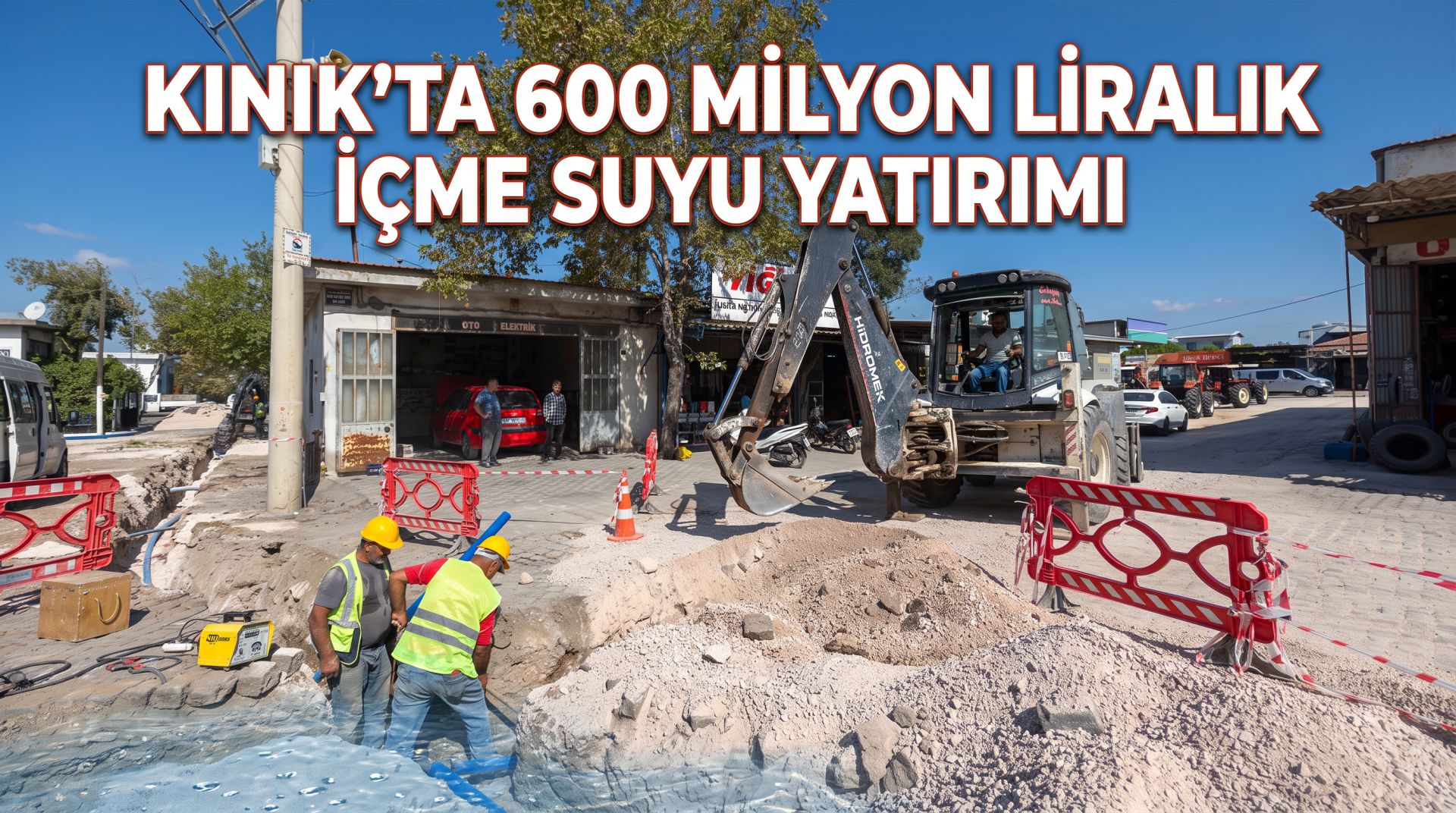 KINIK’TA 600 MİLYON LİRALIK İÇME SUYU YATIRIMI
