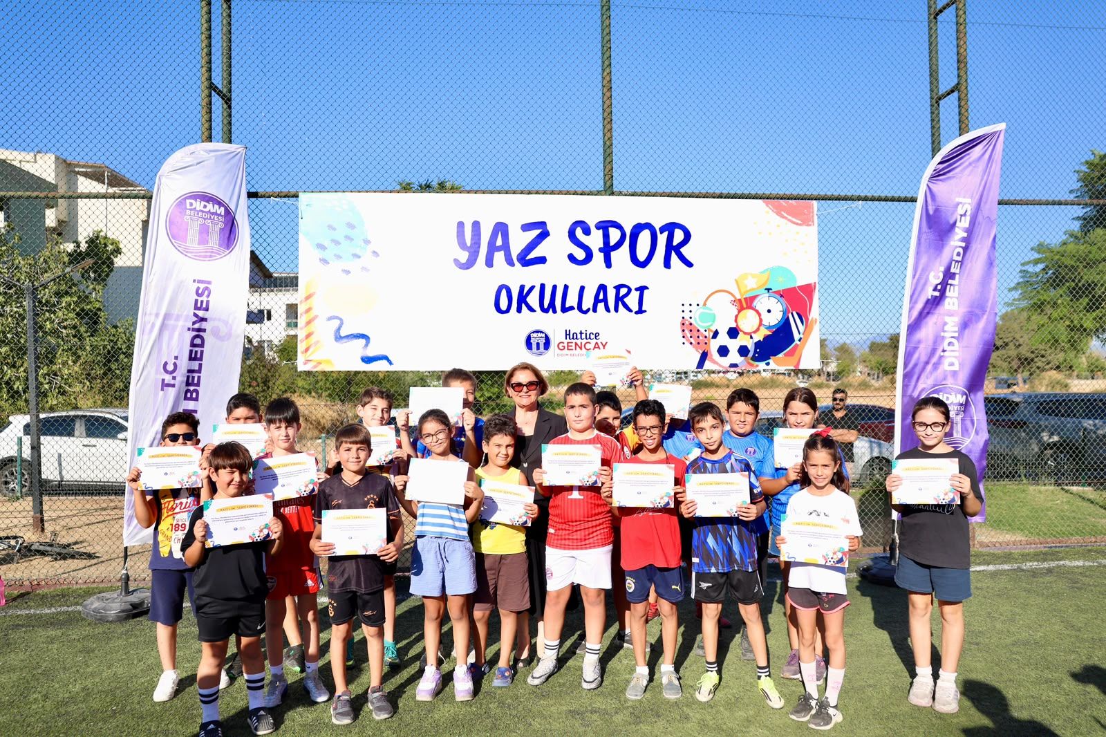 DİDİM’DE YAZ SPOR OKULLARI SERTİFİKA TÖRENİYLE TAMAMLANDI 