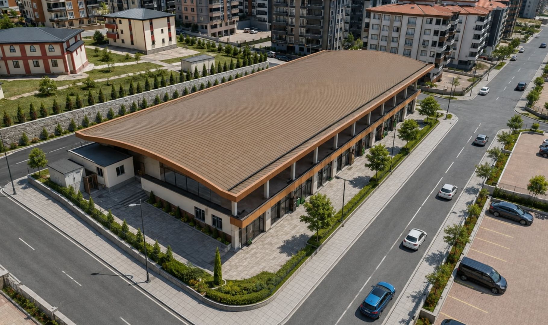 MODERN PAZAR YERİ, SOSYAL VE TİCARİ MERKEZE DÖNÜŞÜYOR